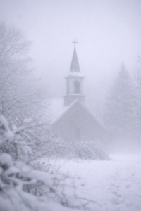 Winter Morning Near the Church